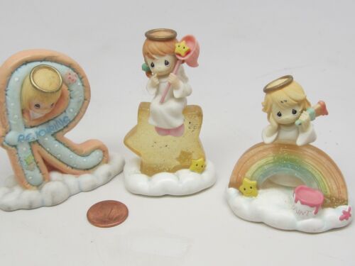 Vintage LOT 3 PRECIOUS MOMENTS WISHING STAR+PAINT RAINBOW, R REJOICING - Picture 1 of 5