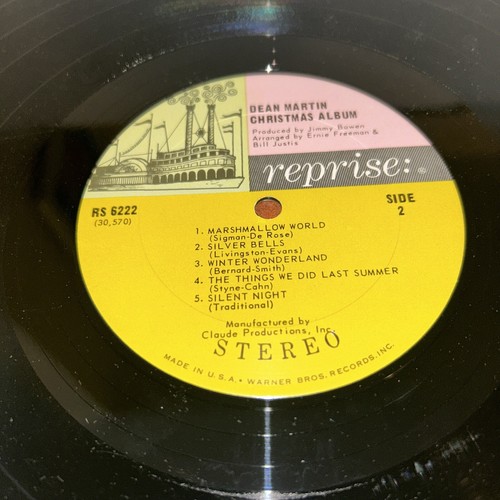 Dean Martin – Christmas Album 1966 Reprise RS 6222 Stereo Jacket/Vinyl - Picture 12 of 14