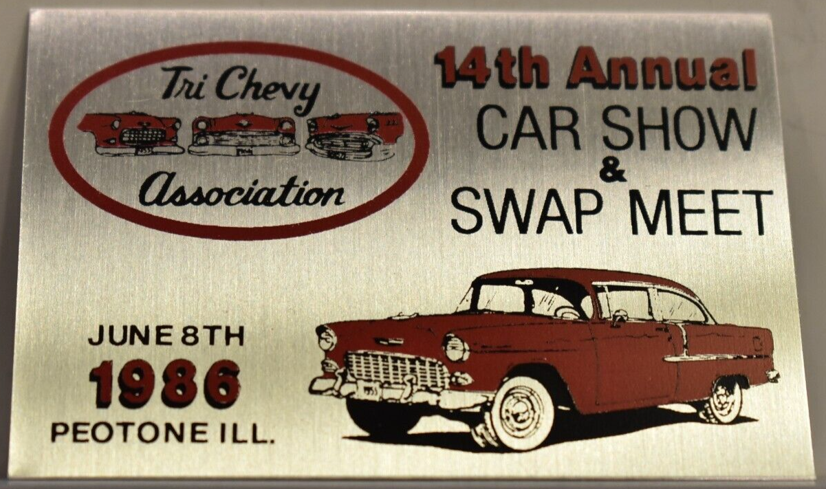 1986 Tri Five Chevy Chevrolet Car Show Swap Meet Peotone Illinois