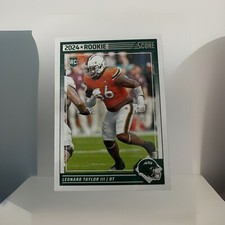 2024 Score Football Card #396 Leonard Taylor III RC