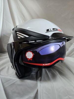LS2 Urban Motorradhelm ohne Visier weiß Modell 0F586 Größe XS EX DISPLAY
