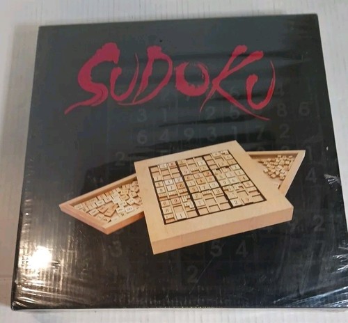 Wooden Sudoku Board Game Wood Expressions Numbers Logic New Sealed. 49-9412 - Picture 4 of 5