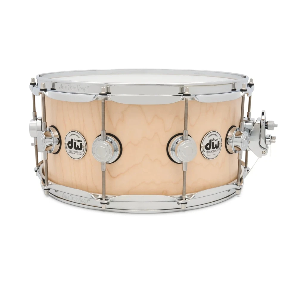 DW Collectors Maple 333 Snare Drum 14x6.5 Satin Oil w/ Zikit - Image 3 of 4