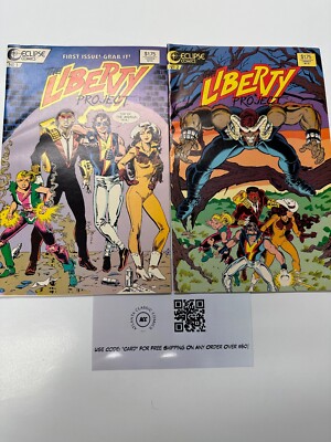 2 The Liberty Project  Eclipse Comic Book # 1 2 Indie Comics 31 CT5