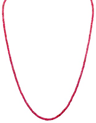 24'' Inches Glass Filled Ruby Gemstone Faceted Beads String Np1380