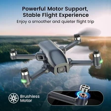Holy Stone HS710 GPS Drone 4K Camera Foldable 5G WiFi Brushless Follow Me Drone