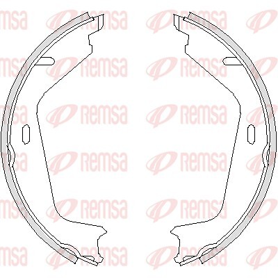 REMSA 4726.00 Brake Shoe Set, parking brake for VOLVO - Bild 2 von 3