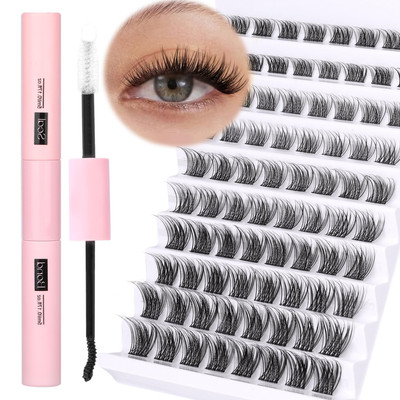 DIY Lash Extension Kit 80 Pcs Cluster Lashes Natural Wispy by Ruairie