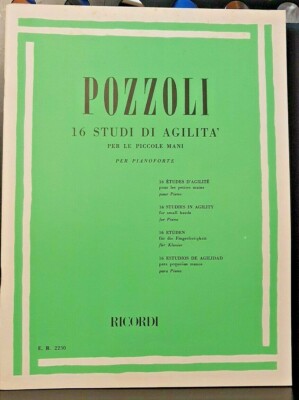 POZZOLI - 16 Beweglichkeitsstudien für kleine Hände für Klavier - und Erinnerungen