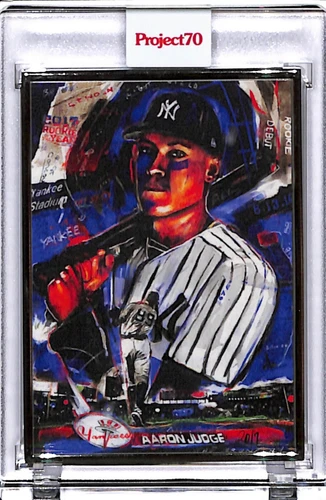 2021 TOPPS PROJECT 70 #149 AARON JUDGE BY THIELE - P70 AP SILVER FRAME 02/51