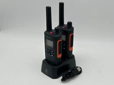 Cobra RX680 Waterproof Walkie Talkies, Two-Way Radio Set (2-Pack), Black/Orange