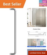 Glass Shower Door Towel Bar 24 Inch Stainless Steel Sliding Shower Door Handl...