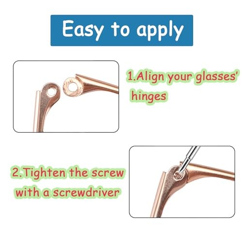 Kit Ricambio e Riparazione Braccio Occhiali in Metallo, Templi Fai da Te per Occhiali Oro - Foto 6 di 6