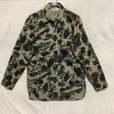 Vintage Woolrich Shirt 1370 Mens M Duck Camo Frogskin Flannel Chamois USA Made