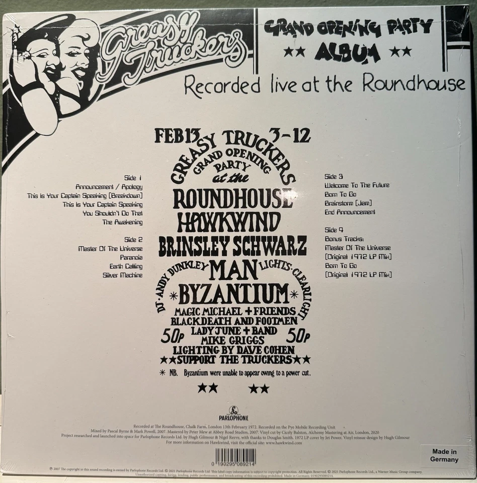 Hawkwind Greasy Truckers Party NEW + SEALED 1972 London Roundhouse RSD Lemmy 2LP - Image 2 of 4