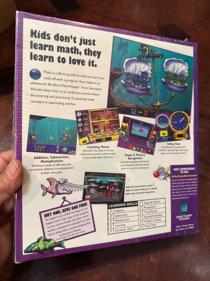 Bit-Bot's Math Voyage - Sanctuary Woods - Windows - Magic Quest 1995 Kid's Game - Image 2 of 4