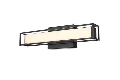 Living District Aden 16" Led Wall Sconce in Black - Picture 3 of 9