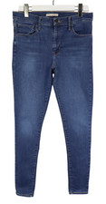 Jeans Levi's 720 High Rise super skinny donna W30/L30 sbiaditi baffi elasticizzati