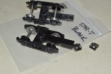 HO scale passenger car TRUCKS plastic Athearn streamlined 4-wheel talgo coupler