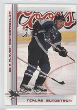 2000-01 ITG Be A Player Memorabilia Ruby 162/200 Niklas Sundstrom #256 1s7