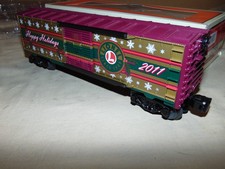 LIONEL O 29975 2011 CHRISTMAS BOXCAR BOX
