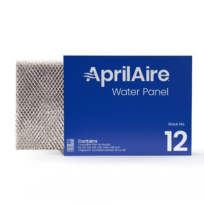 AprilAire 12 Water Panel Humidifier Filter Replacement Single Pack (1), White 