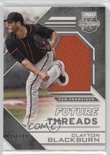 2016 Elite Extra Edition Future Threads Silhouettes Silver Clayton Blackburn