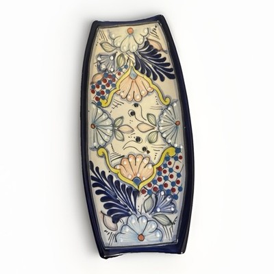 Beautiful Vintage Mexican Talavera Decorative Hand Painted Tray