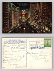 New York City NY, Times Square Broadway Coca-Cola Vintage c1941 Postcard