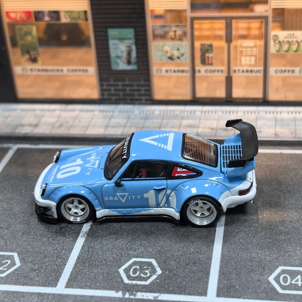 Poprace Rwb 930 (USED) Pop Race Porsche RWB 930 1/64 10th Anniversary Gravity Diecast ...