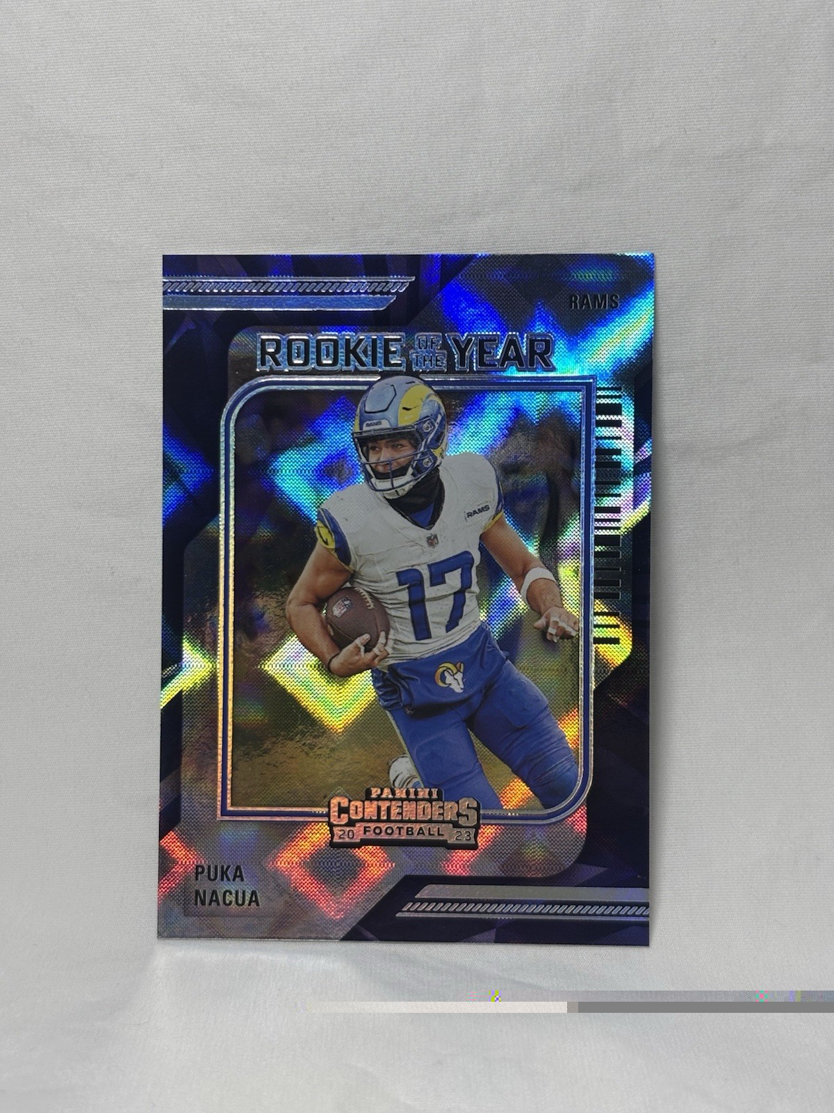 2023 Panini Contenders - Rookie of the Year Contenders Puka Nacua #19 Silver RC