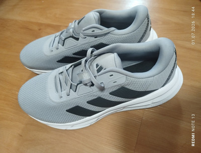 adidas Duramo SL Herren Laufschuhe Sneaker Mesh atmungsaktiv EU 44 Grau