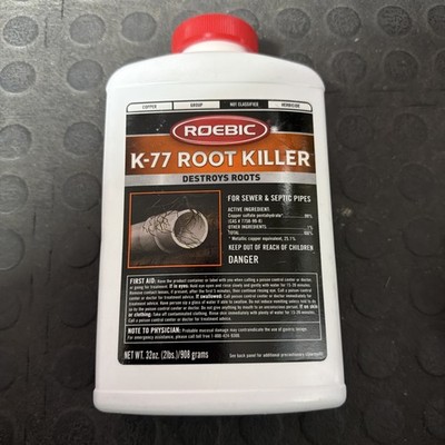 K-77 Root Killer: Clears Pipes, Stops New Growth, Works for Sewer and Septic Sys