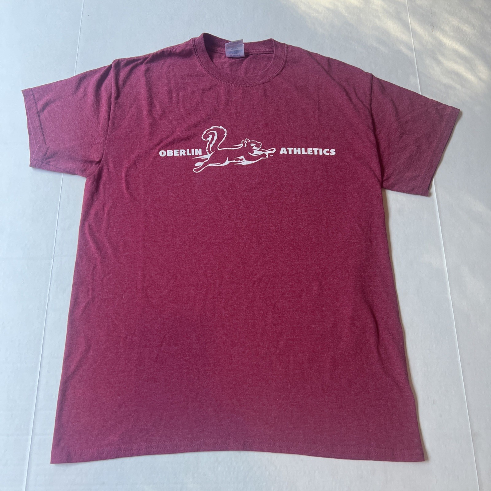 FILA Camicia Oberlin College Yeomen Athletics nuova senza etichette rossa media università NCAA