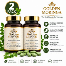 Moringa Oleifera 500mg 180 Tablets 2 Pack - Gold360Life