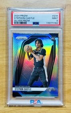 Stephon Castle 2024-25 Panini Prizm #234 Silver Prizm (RC) PSA 9