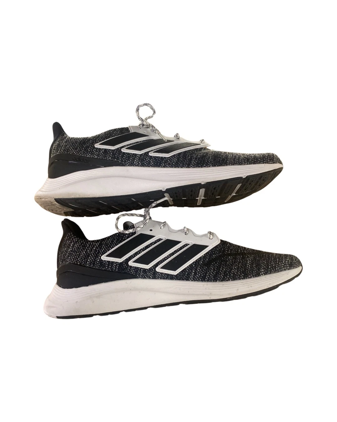 SNEAKERS DA CORSA ADIDAS ENERGY FALCON KNIT BLK GRIGIE TAGLIA 14