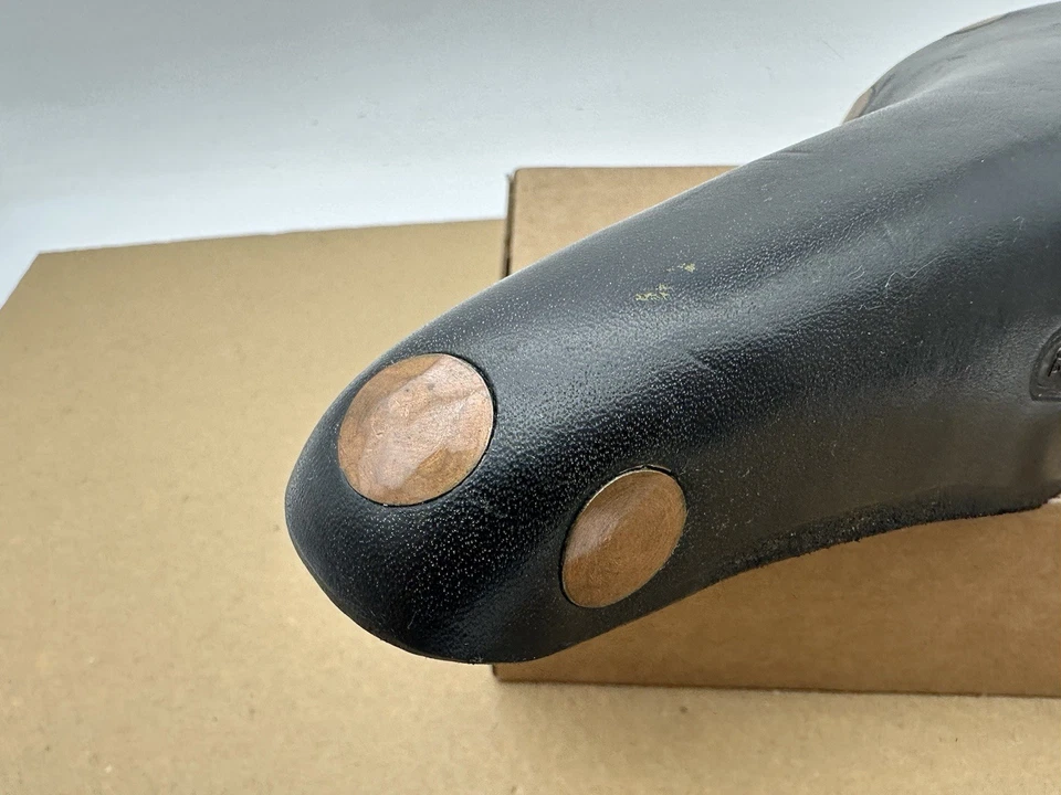 Винтажное профессиональное предварительно смягченное кожаное велосипедное седло Brooks сделано в Англии б/у в отличном состоянии - Изображение 2 из 4