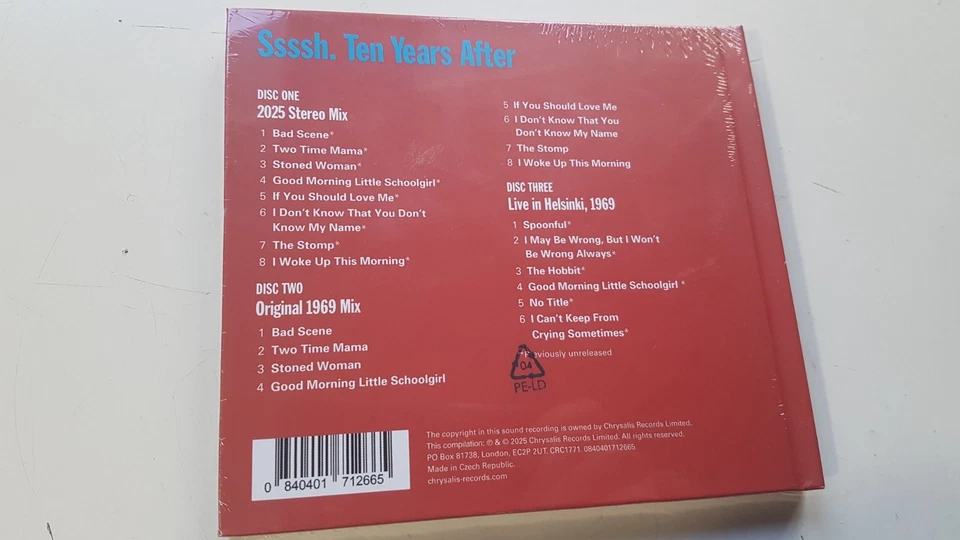 Ten Years After - Ssssh. (Deluxe Edition) (Chrysalis Records) 3CD Box Set - Image 4 of 4