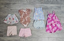  Lot of 7 Girl's Shorts Tops Dress Garanimals Disney Carter's Sz 18 Months 18M