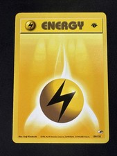 Lightning Energy 130/132 Gym Heroes Regular 1st Edition Pokemon MJ