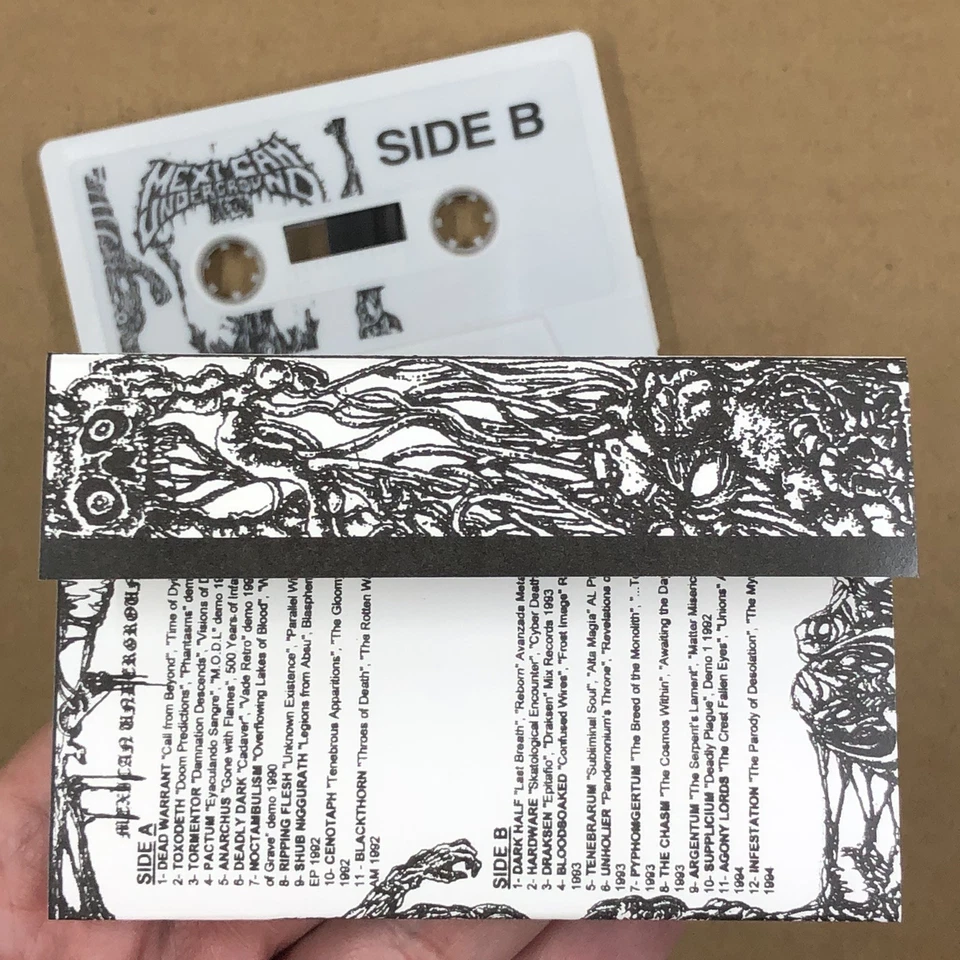 MEXICAN UNDEGROUND METAL Cassette Tape Death Metal REBORN FROM ASHES LIMITED ED Foto 4 de 4