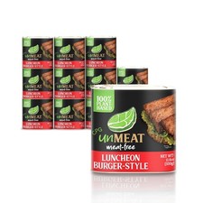 UnMEAT Almuerzo Carne, Carne Estilo Hamburguesa de Carne a Base de Plantas (11.6 OZ) Paquete de 3, 6 o 12