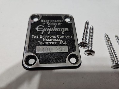 1994 Epiphone S-310 Superstrat Neck Plate Korea Nice! With Screws