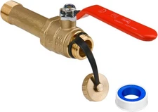WHK Water Heater Drain Valve 3/4"MIP X 3/4" 3 inch shank, Lead-Free brass 