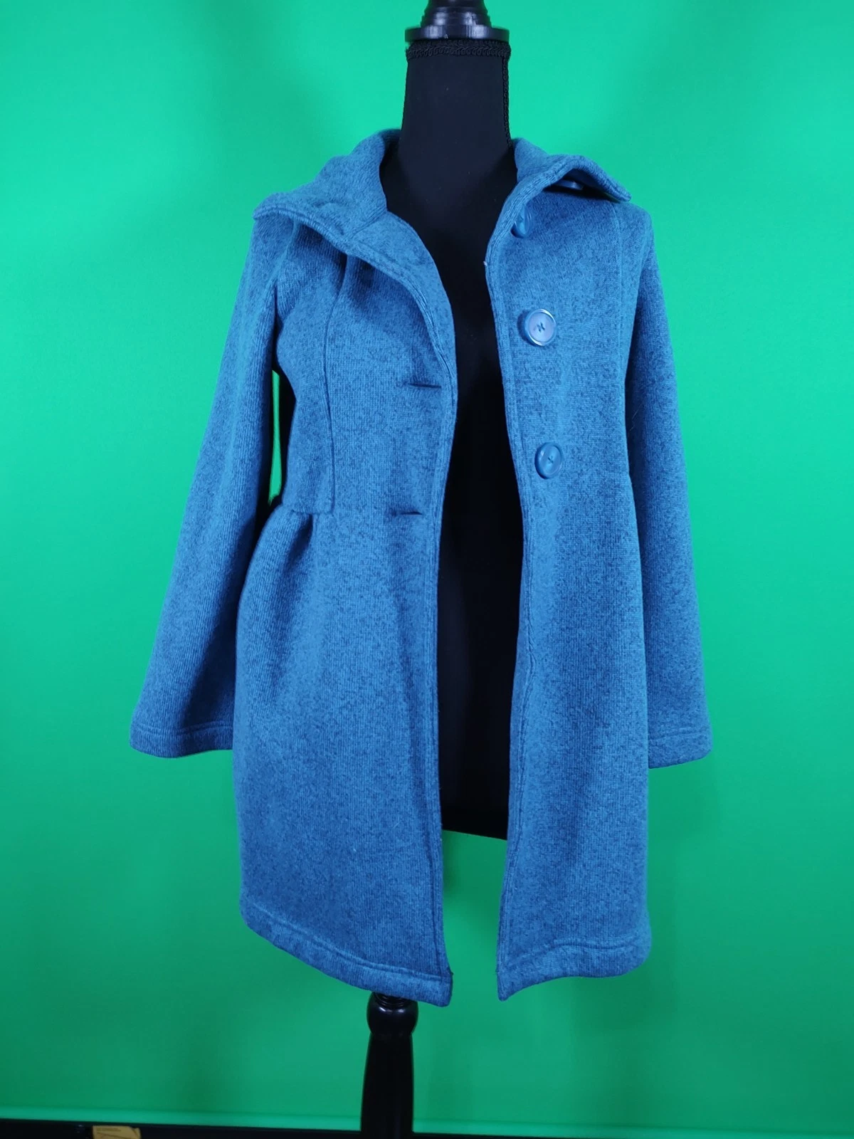 Patagonia Jacket Girls XL 14 Parka Button Sweater Preppy Outdoors Long Coat