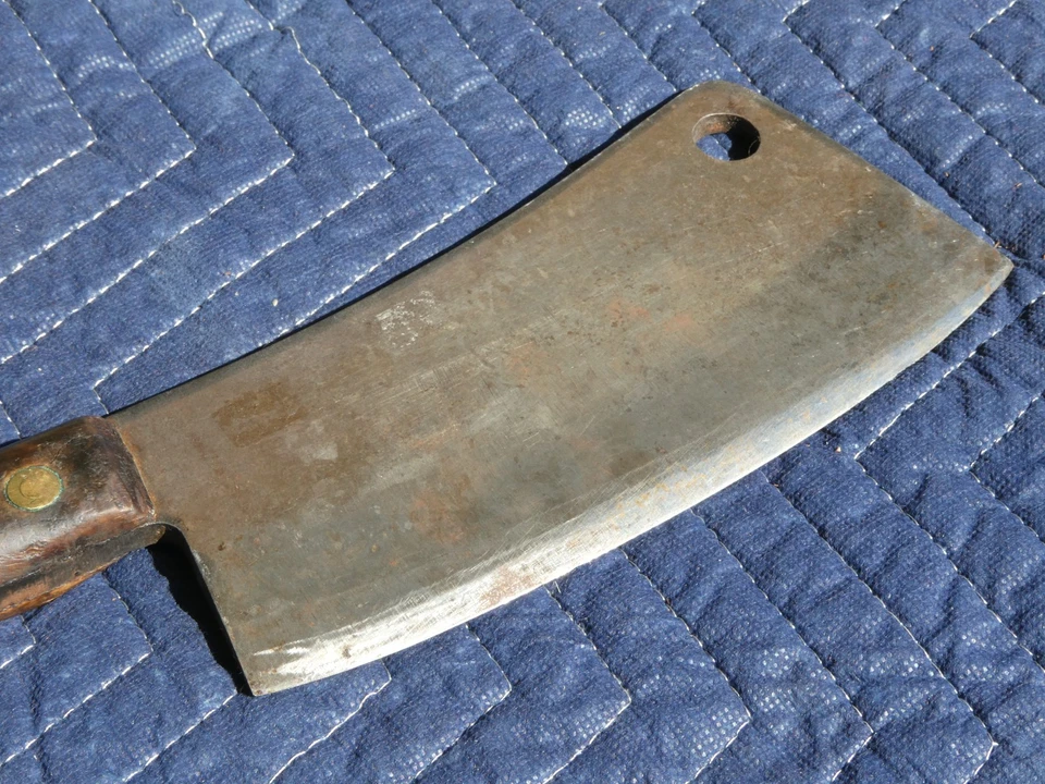 ANTIGUO L.& I.J. CUCHILLO CARNICERO CUCHILLO CARNICERO BLANCO 1837 15" GRANDE 15 pulgadas Foto 3 de 4