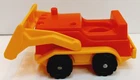 Vtg Fisher Price Little People Construction Worker Bulldozer Vehicle