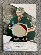 2024-25 UD Black Diamond Exquisite collection Rookie Patch Jesper Wallstedt /99