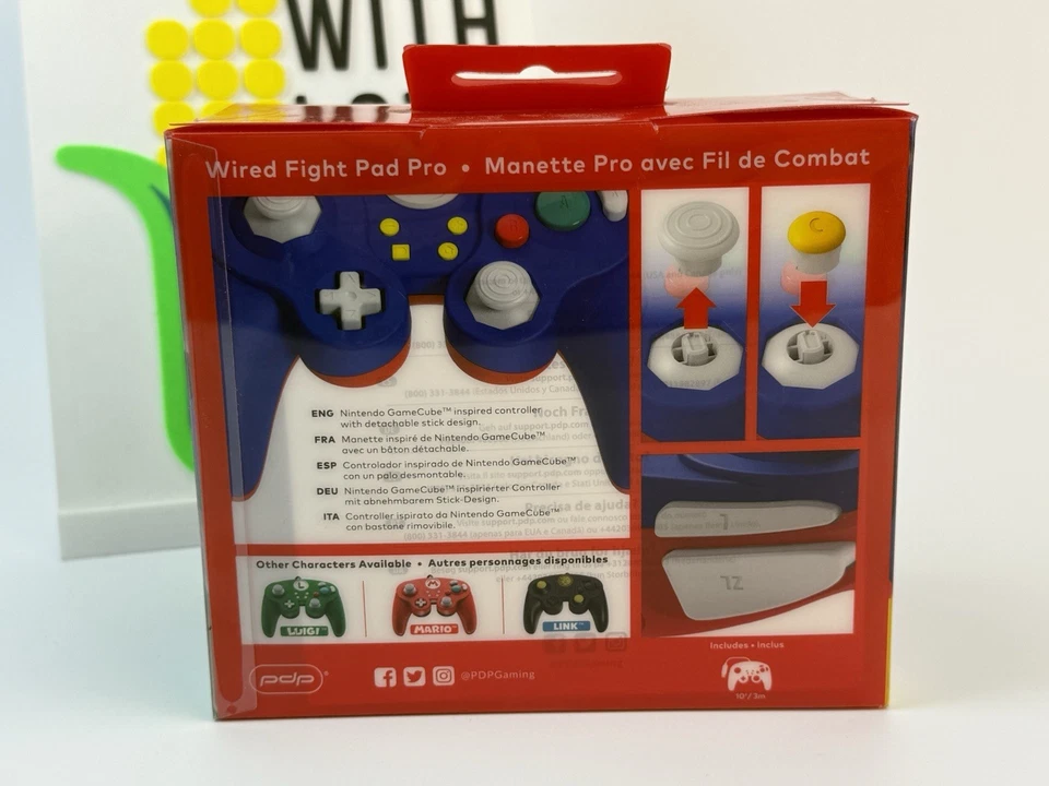 Nintendo Switch PDP Wired Fight Pad Pro Sonic the Hedgehog Edition NEW GameCube - Image 4 of 4